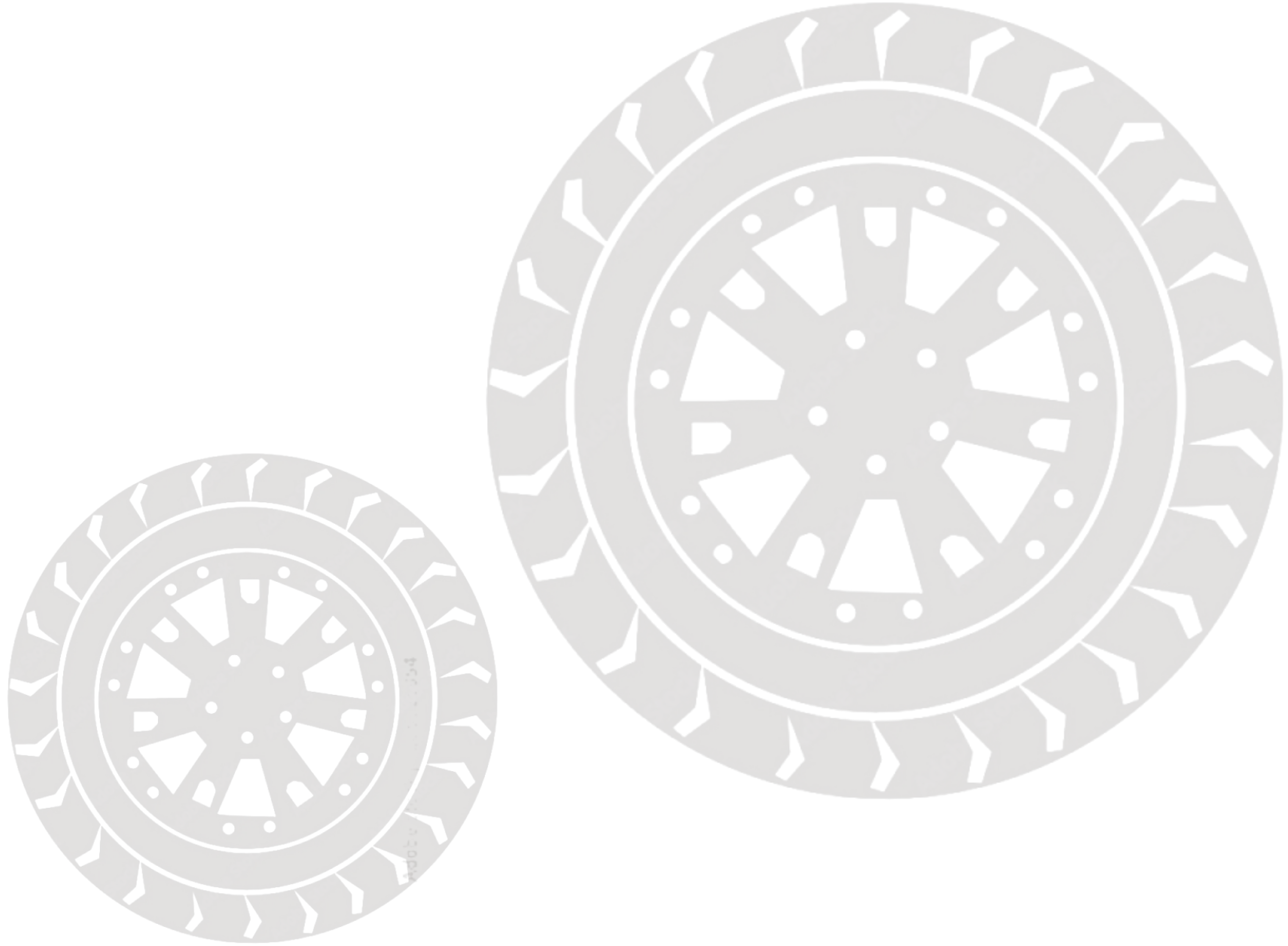 タイヤのあしらい